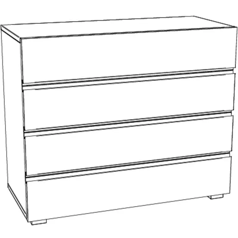 Hasena Kommode LOVARA - 90 cm - Kernbuche natur, geölt