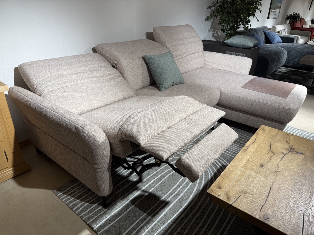 sofa, recliner, beige, Stoff, Armlehne