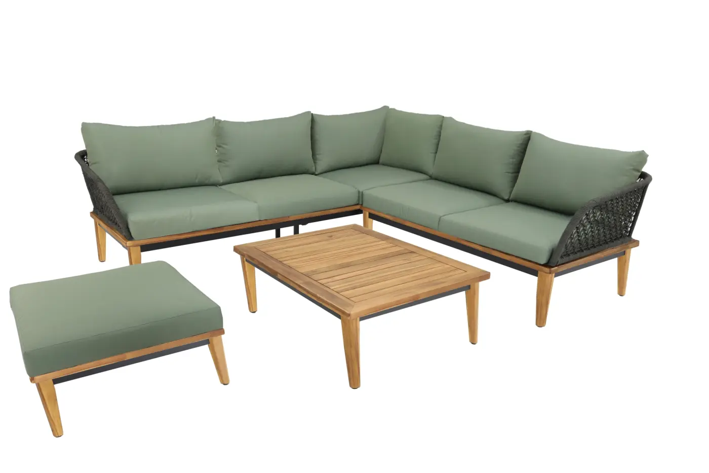 Gartenlounge Locarno, Eckvariante gross, AL hoch, Akazie ... Gartenlounge Locarno, Eckvariante gross, AL hoch, Akazie ...