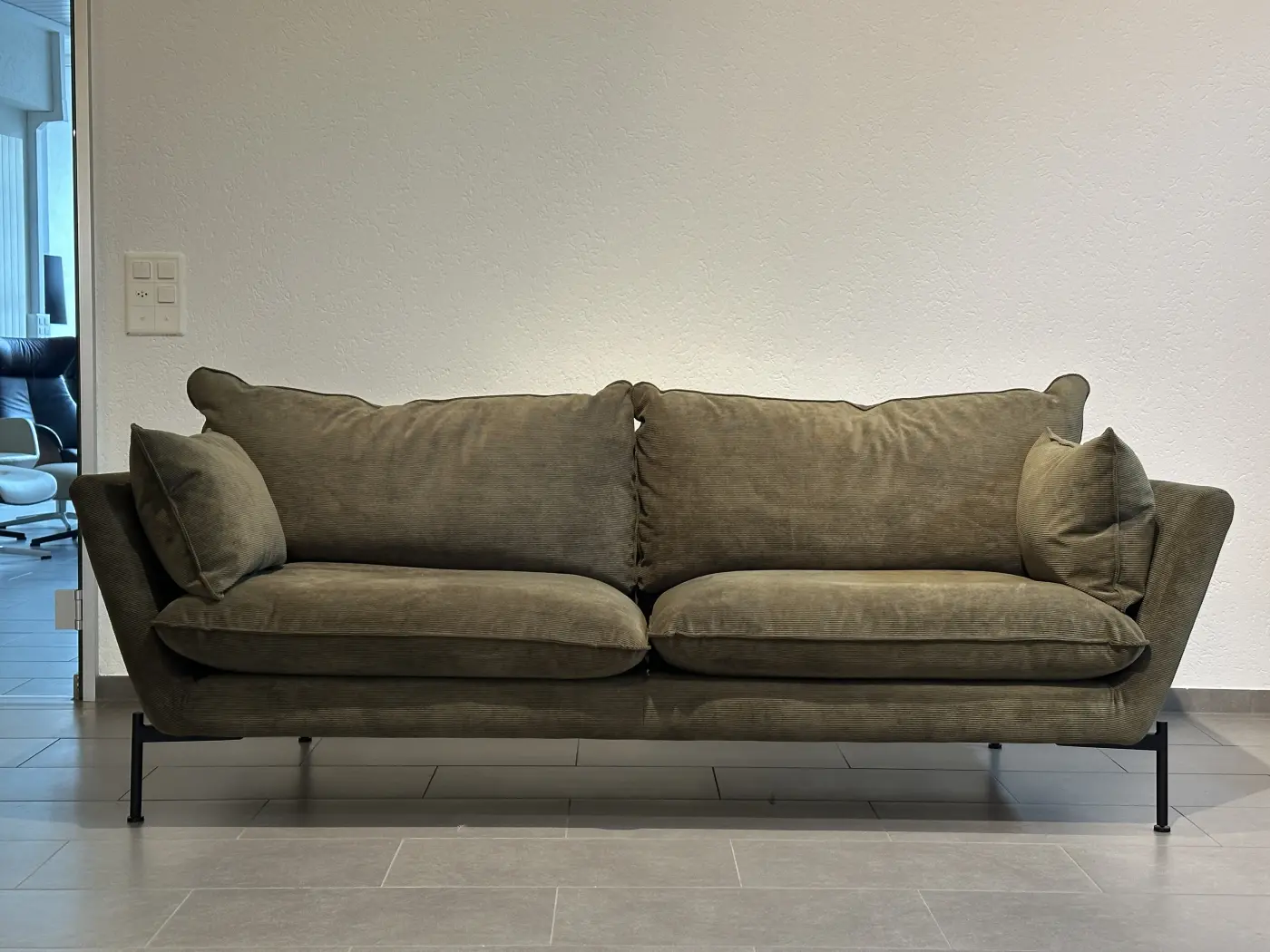 Hasle Lux 3-Sitzer Sofa mit Cordstoff