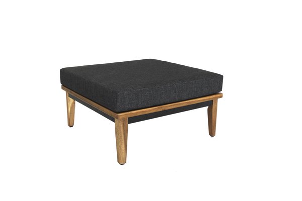Sitzkissen, Hocker, Holzrahmen, dunkelgrau, platte