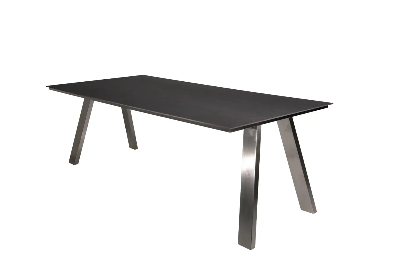Gartentisch Monaco, Edelstahl A-Form, 210x100 cm, Keramik... Gartentisch Monaco, Edelstahl A-Form, 210x100 cm, Keramik...