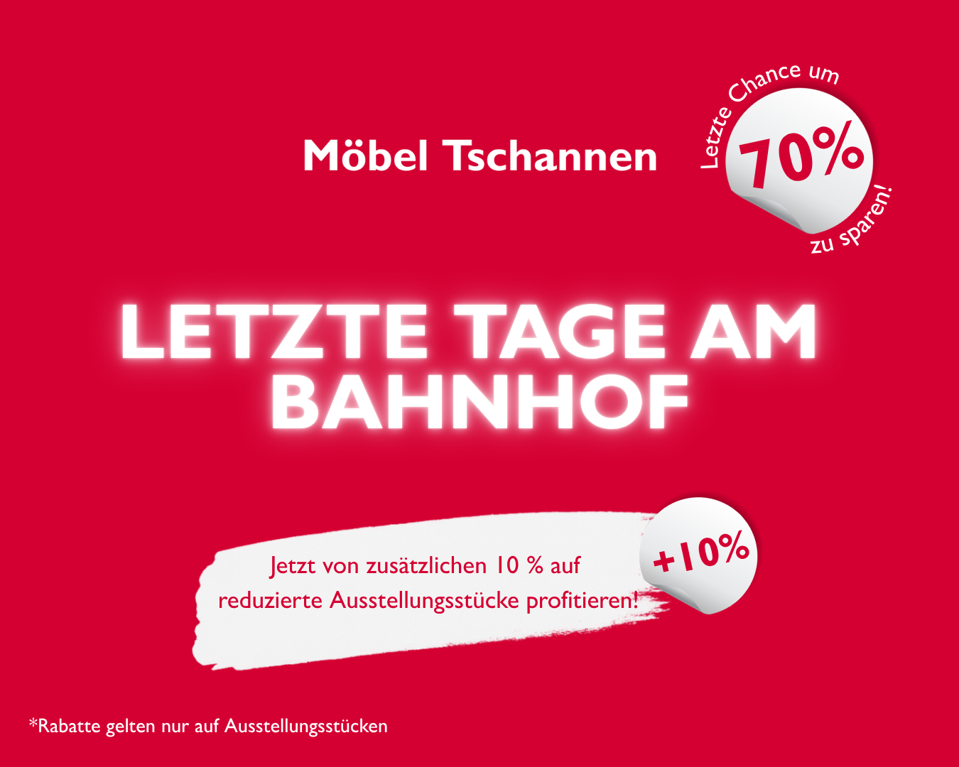 poster, werbung, roter hintergrund, weißer text, sal e