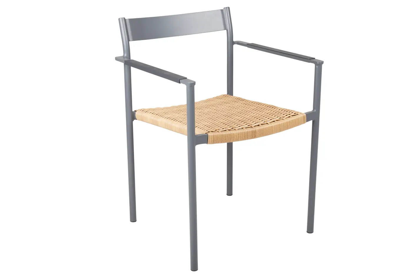 Gartenstuhl DK, anthrazit, mit Armlehnen, stapelbar