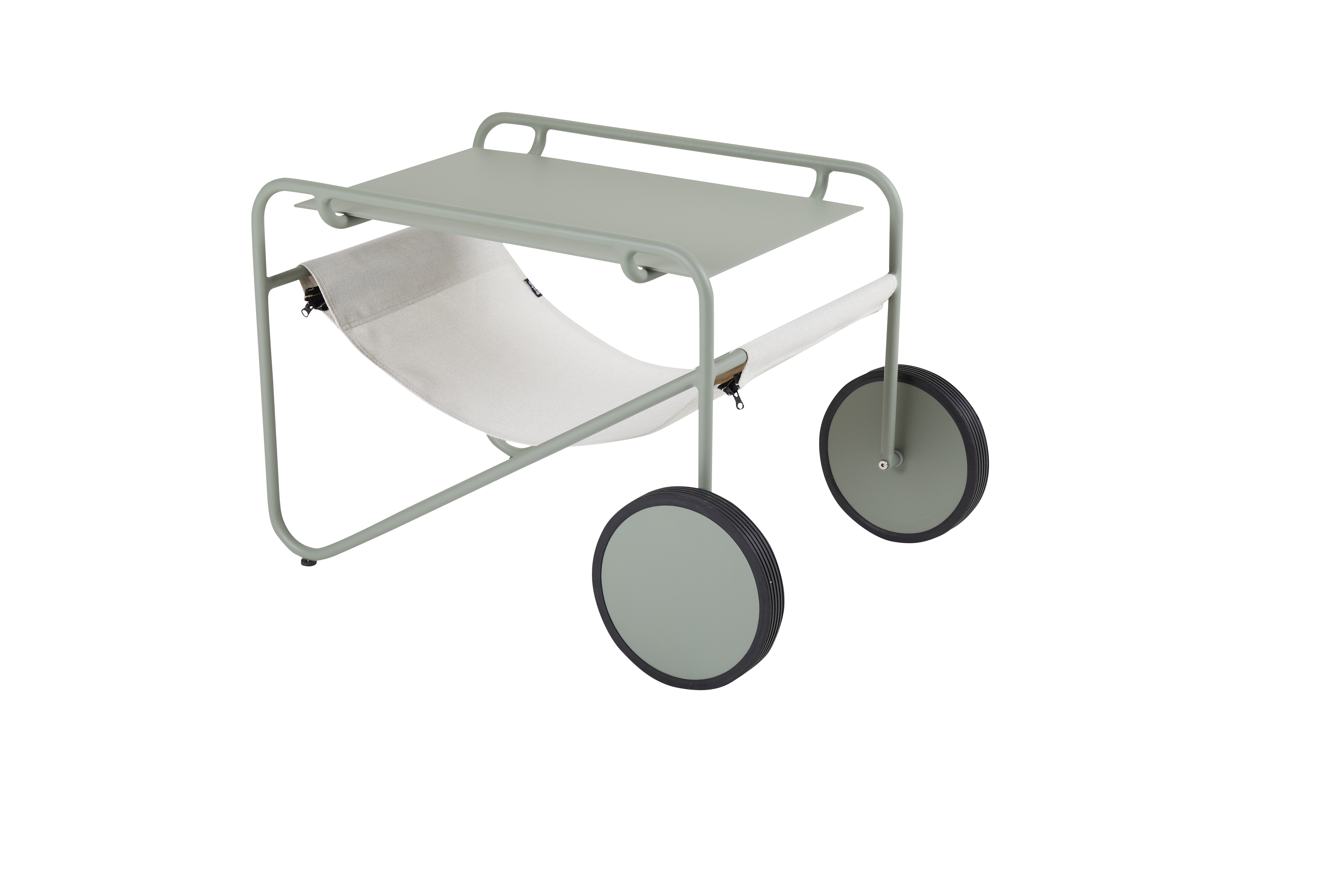 Gartenwagen, Beistelltisch, Große Räder, Hängesessel, Metallrahmen