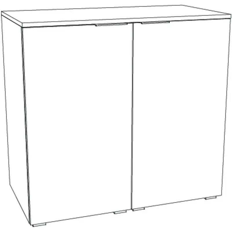 Hasena Kommode PORTINA - 90 cm -  Anthracit / Anthracit