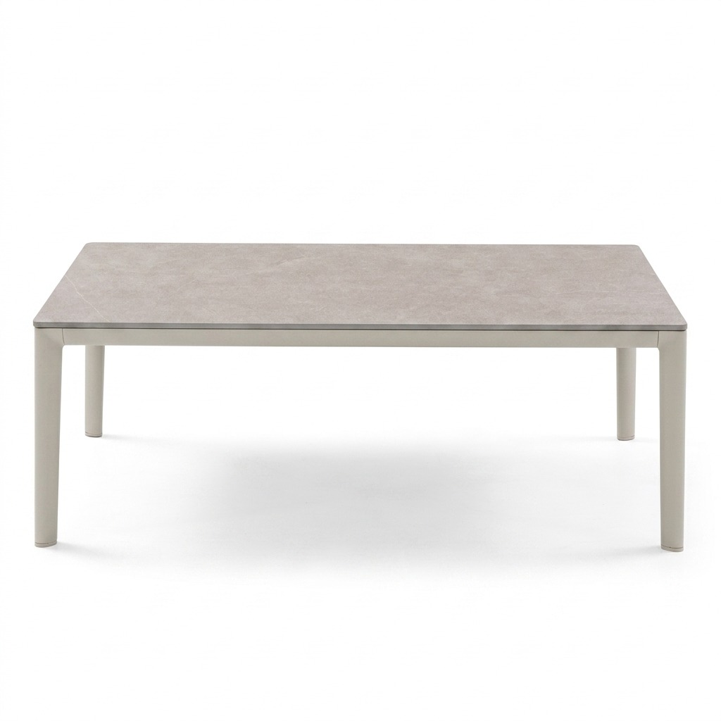  Couchtisch, Steinplatte, neutral, rechtwinklig, vierbeinig