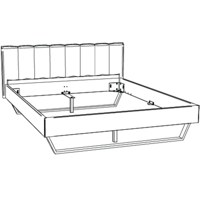 Hasena Massivholzbett ENRICO - 160x200 cm Fuss: 20 - Nussbaum, geölt