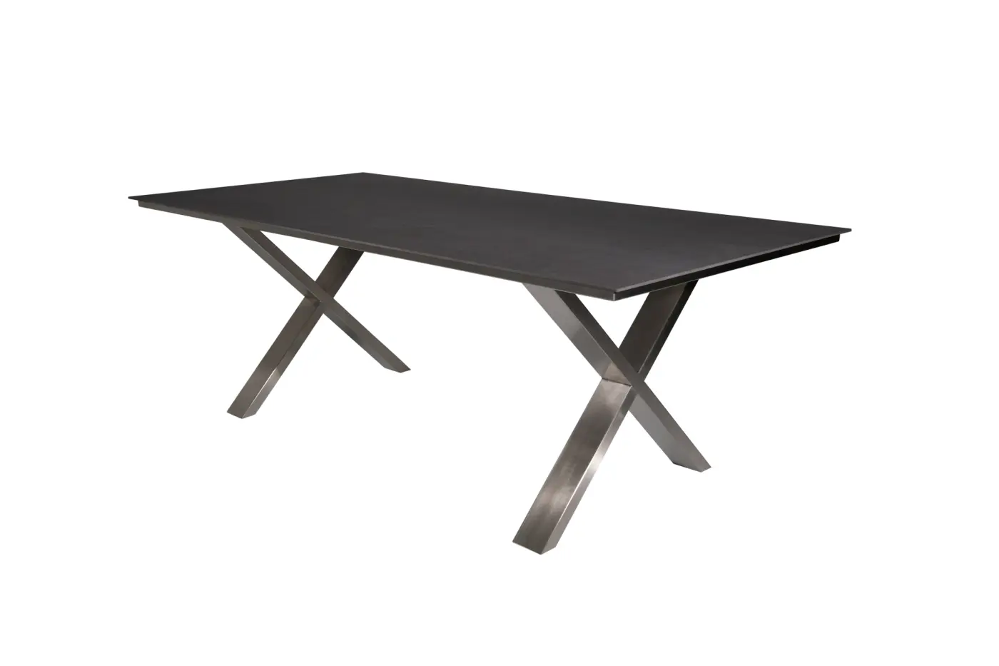 Gartentisch Monaco X-Form Keramik anthrazit Gartentisch Monaco X-Form Keramik anthrazit