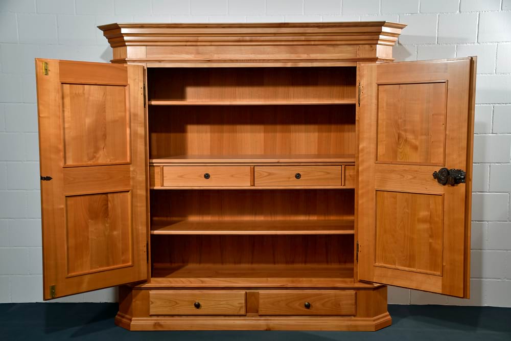 Massivholzschrank Belprado Kirschbaum 190x188x60.5 cm