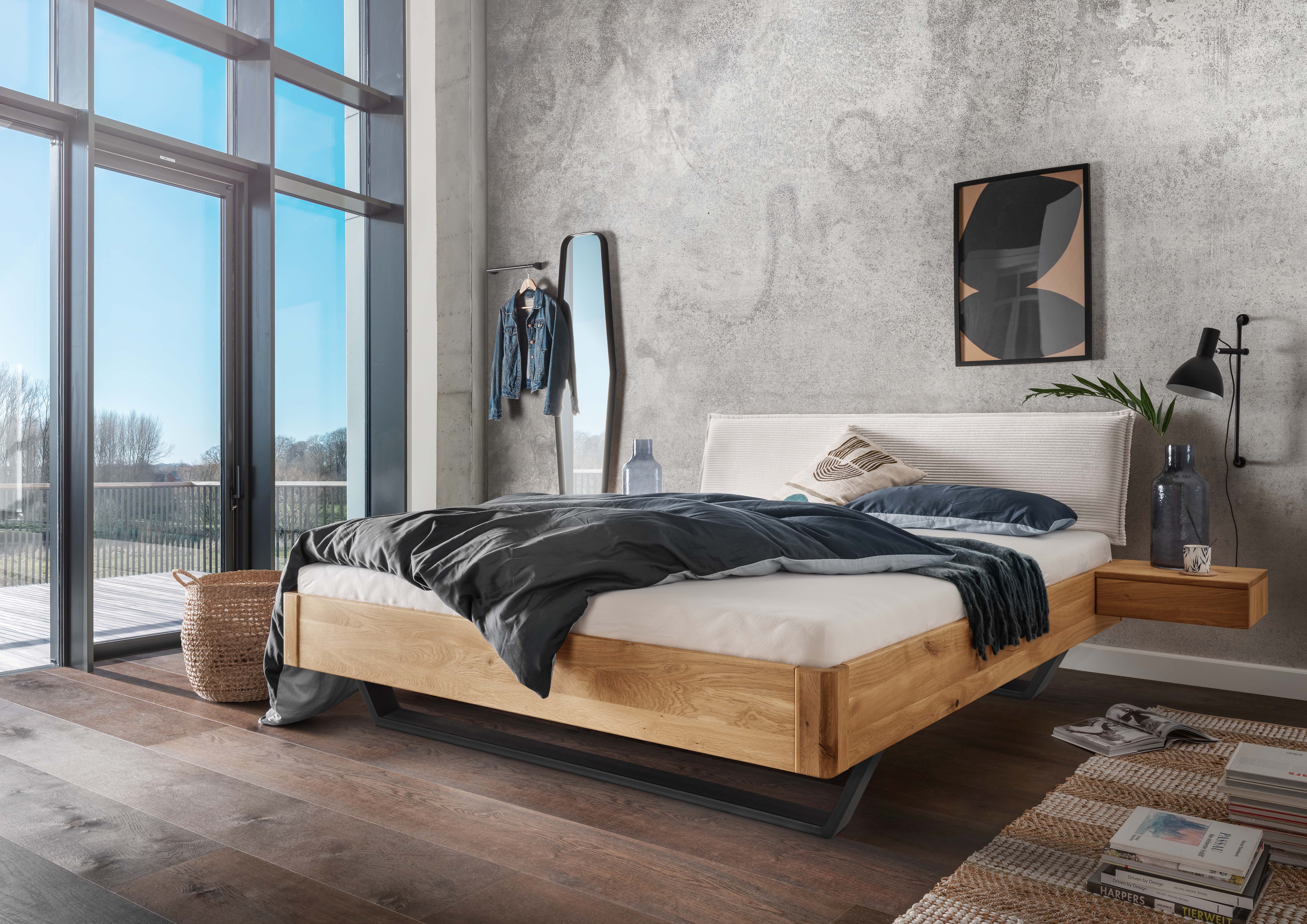 Davos Bett aus Wildeiche geölt - 140x200cm 
