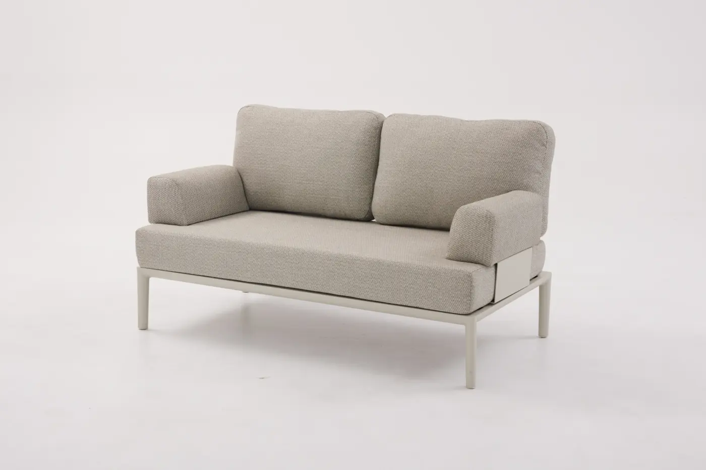 Gartensofa 2-Sitzer o. Armlehnen Fiore, Aluminiumgestell ...