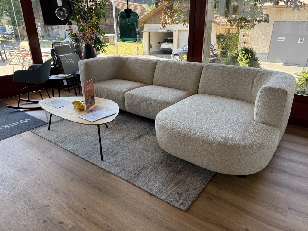 Sofa, Wohnzimmer, Ecksofa, Stoffsofa, Beige