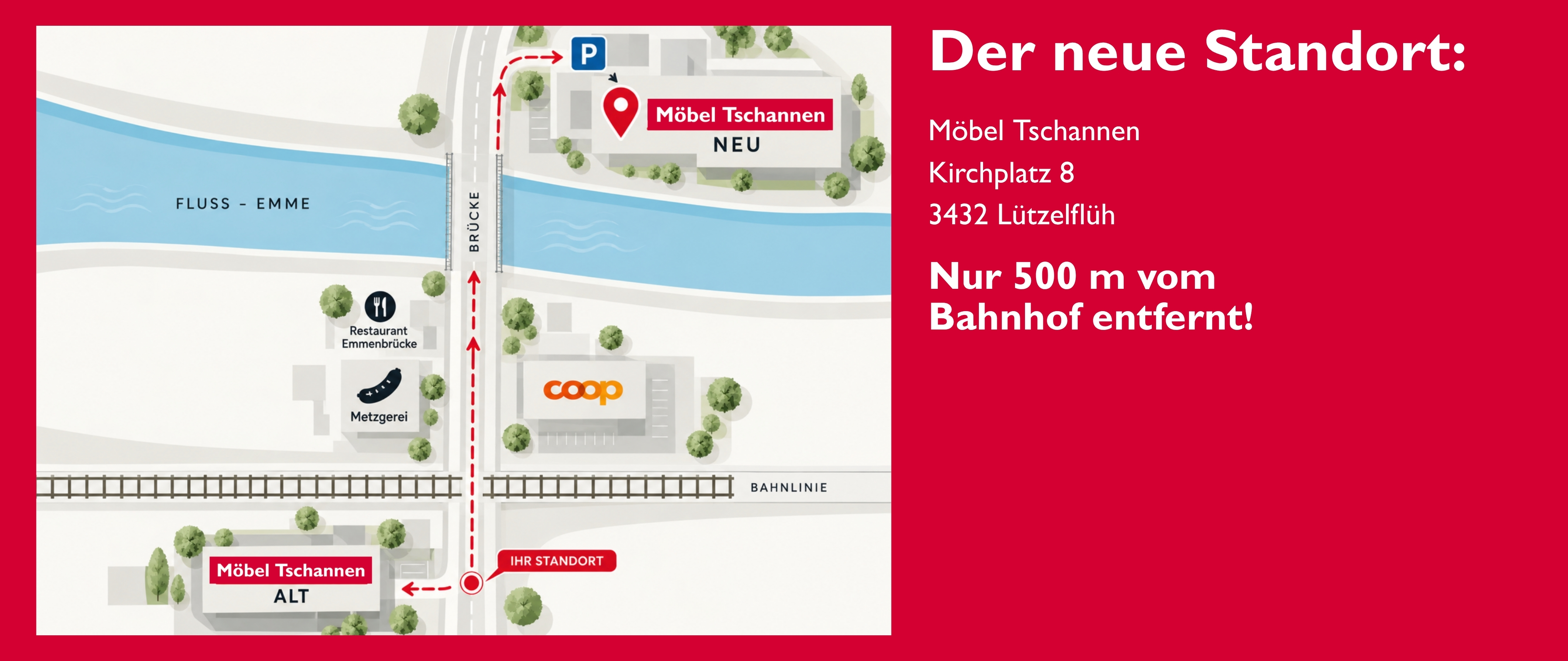 Möbel, Lageplan, Brücke, Fluss Emme, Restaurant