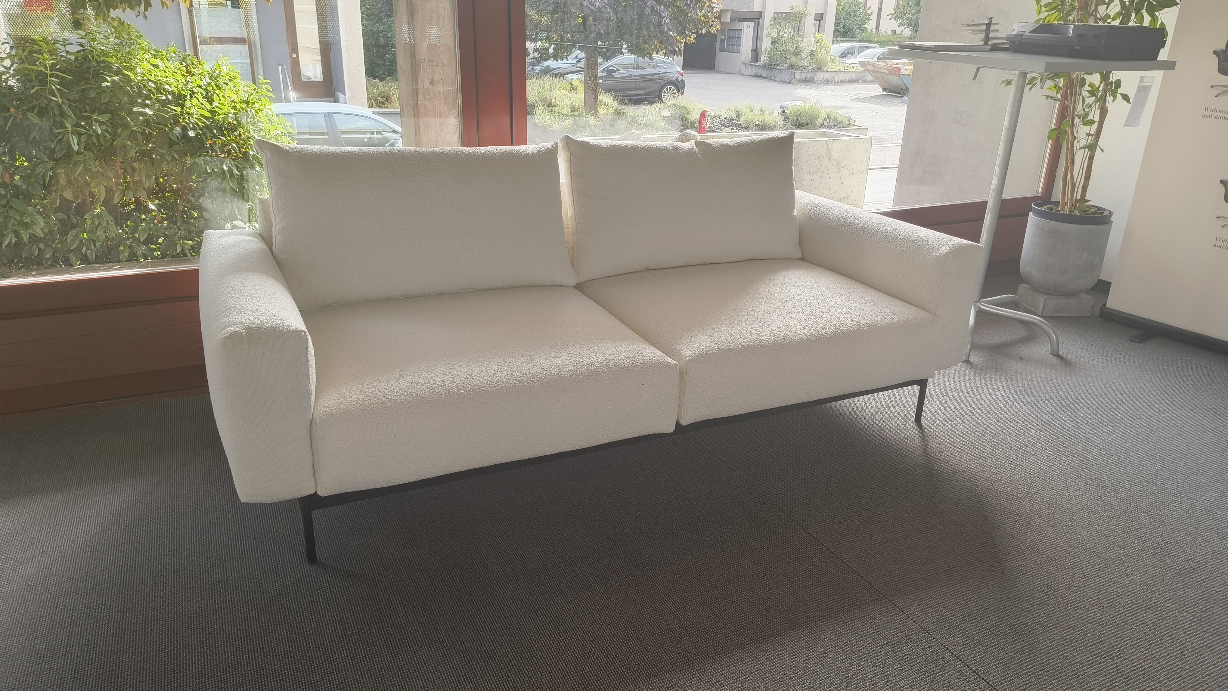 sofa, couch, beige, Stoff, Wohnzimmer