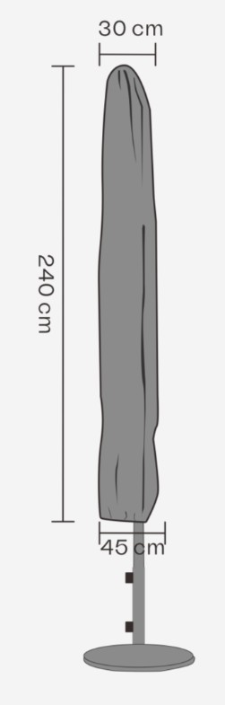 Sonnenschirm, Schirm, Ständer, Durchmesser 30 cm, lange Größe