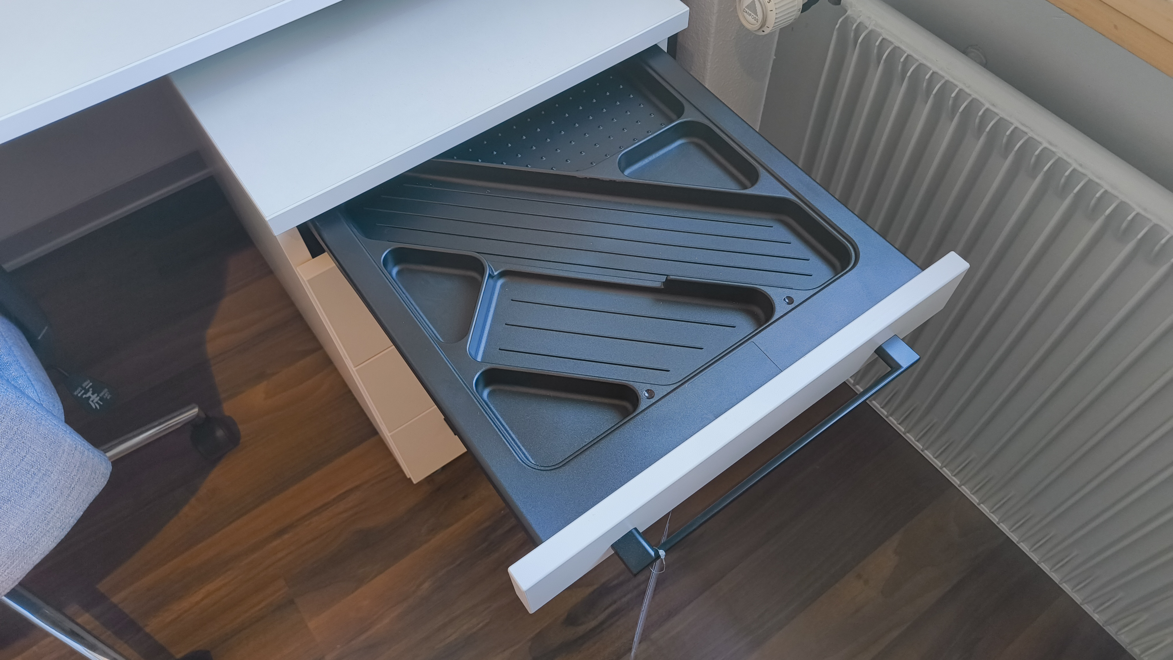 Mülleimer-Einsatz, Ablage, Schublade, Küchenzubehör, Metallablage