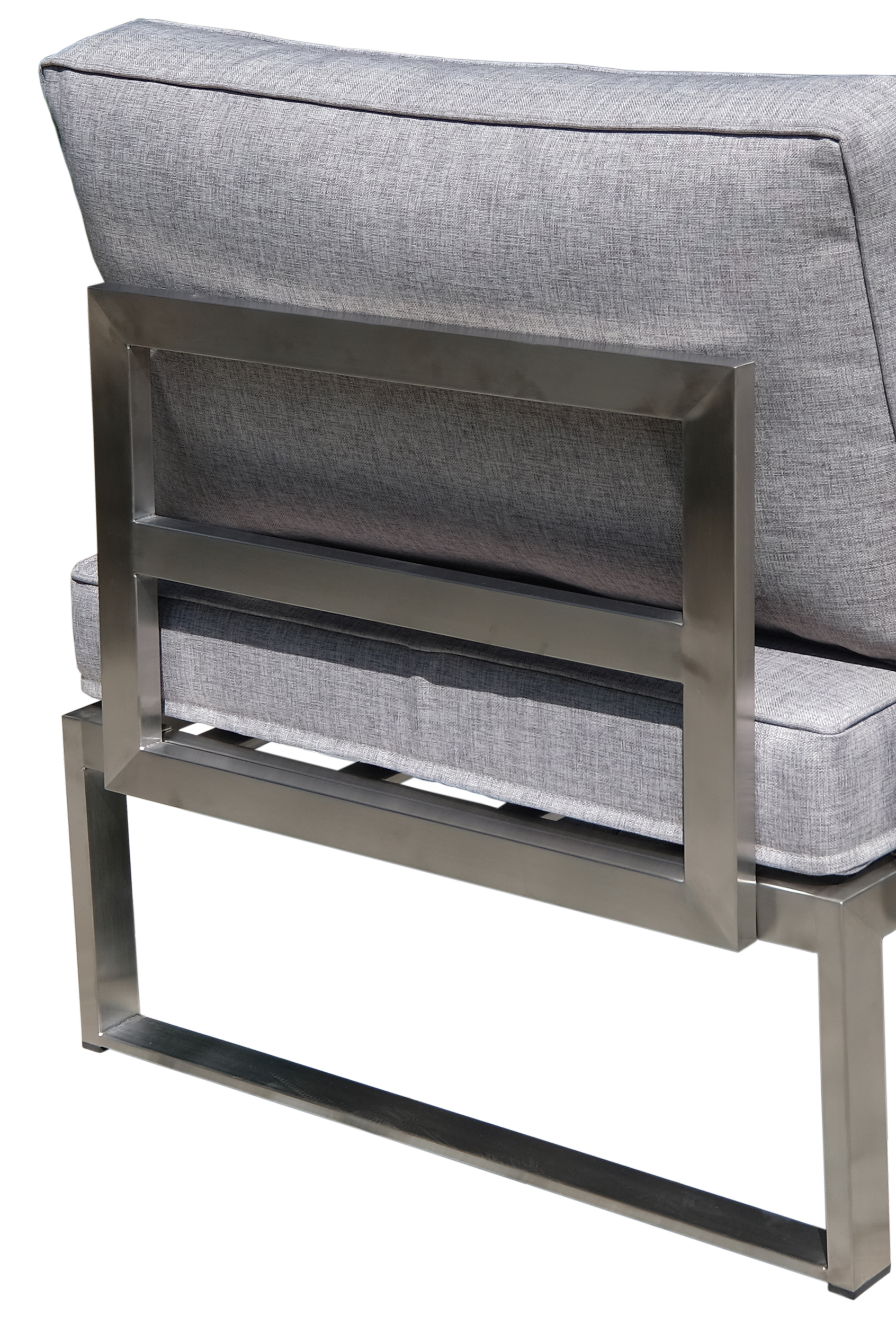 Sessel, Metallrahmen, Grau, Polsterung, Jokerschnitt?