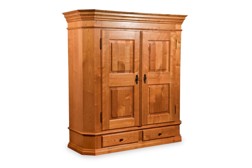 Massivholzschrank Belprado Kirschbaum 190x188x60.5 cm