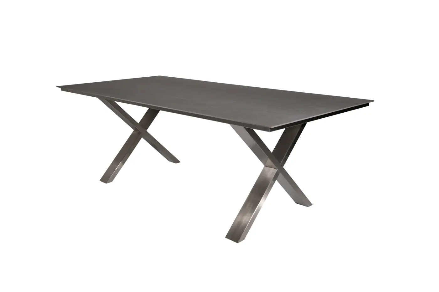 Gartentisch Monaco X-Form Keramik grau Gartentisch Monaco X-Form Keramik grau