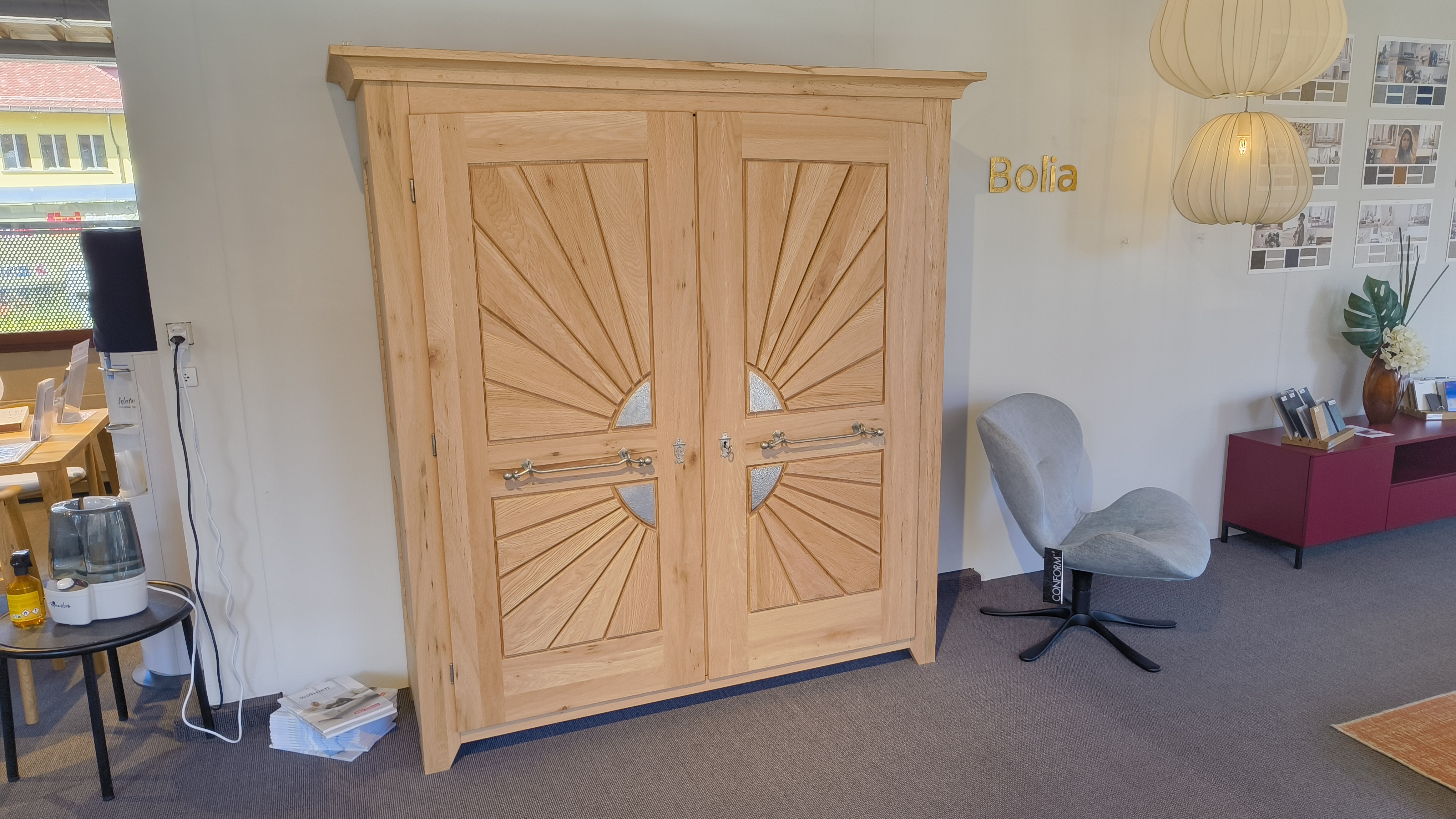 Holzschrank, Schranktüren, Paneele, Holz furniture, Skandinavisch