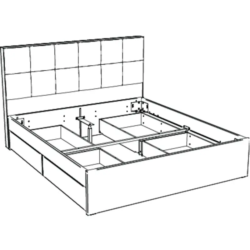 Hasena Massivholzbett OTELLO - 180 x 200 cm - Buche weiss deckend, lackiert