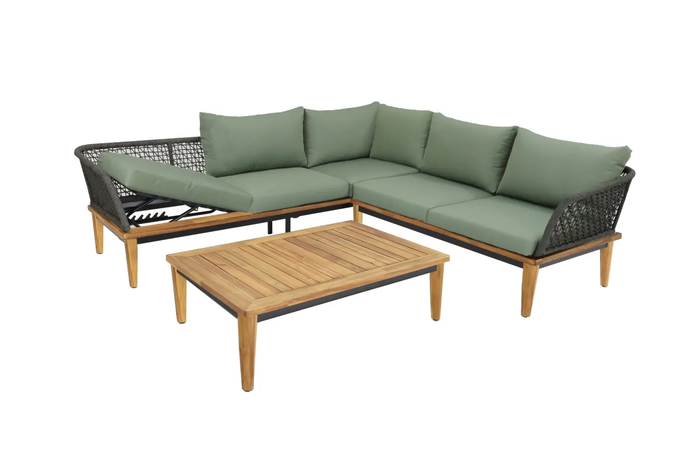 Gartenlounge Locarno, Eckvariante gross, AL hoch, Akazie ... Gartenlounge Locarno, Eckvariante gross, AL hoch, Akazie ...