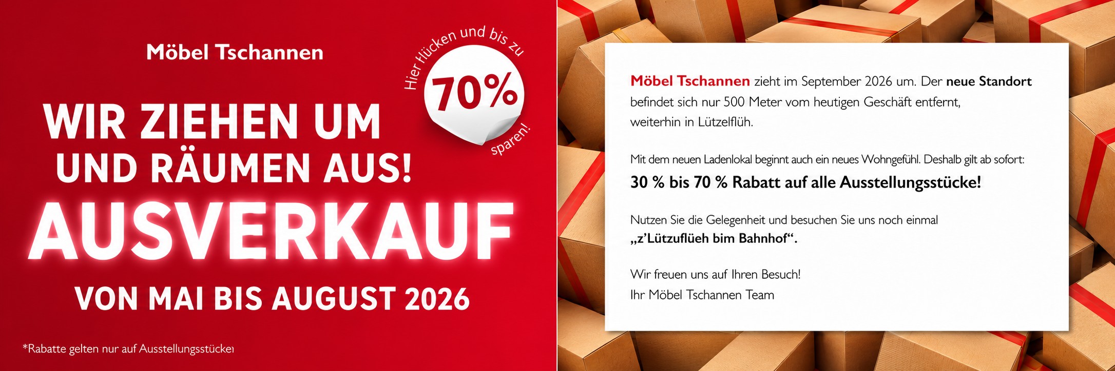 Anzeige, Ausverkauf, Rabatt, Möbel, Lagerbestand