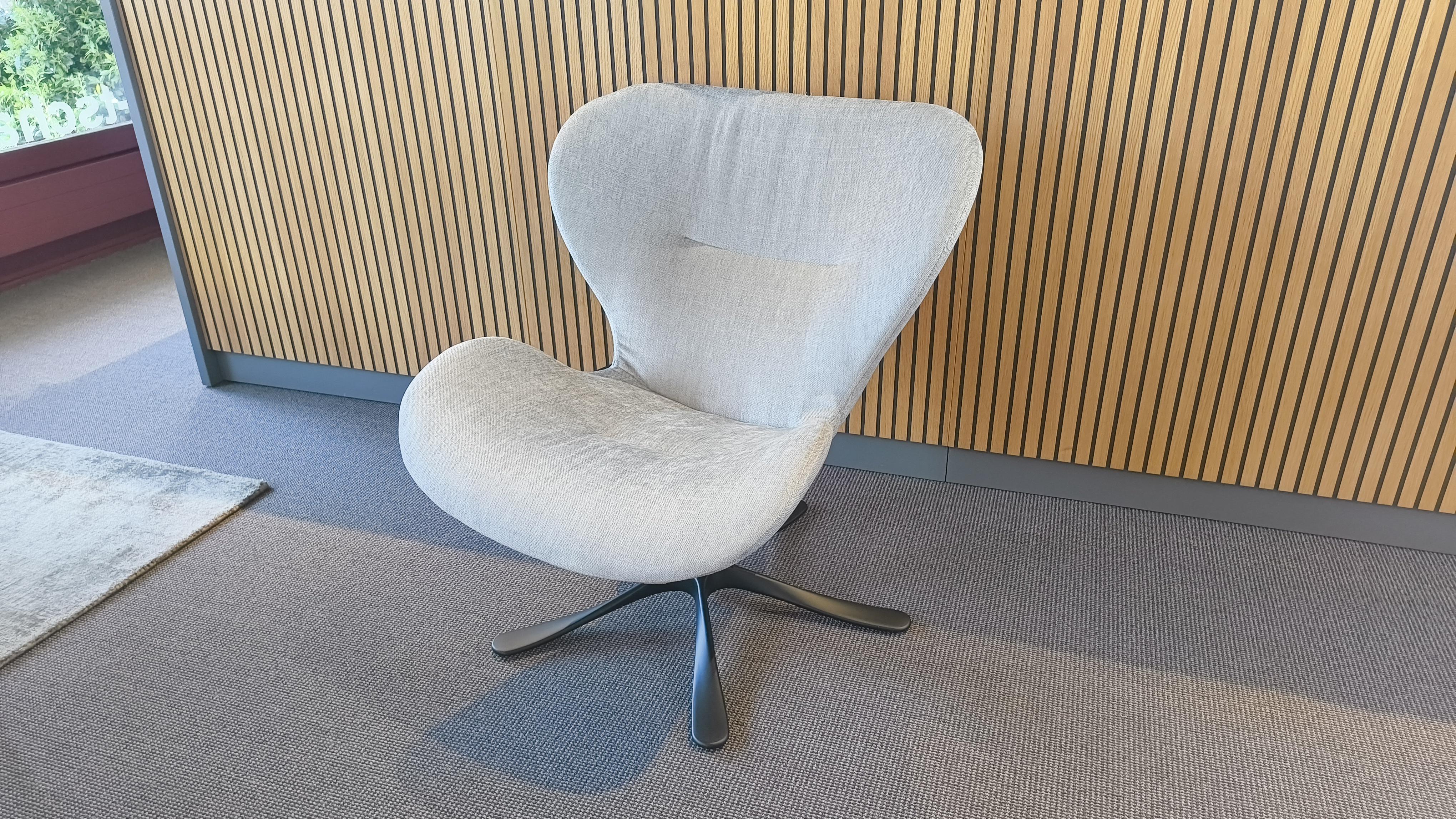 Sessel, Stuhl, Schaukelstuhl, Grau, Möbelbezug