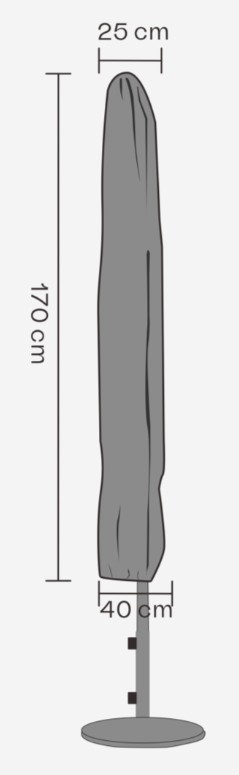 vertikales Objekt, vollständige Länge, Maßskizze, Dimensionszeichnung, Basisständer