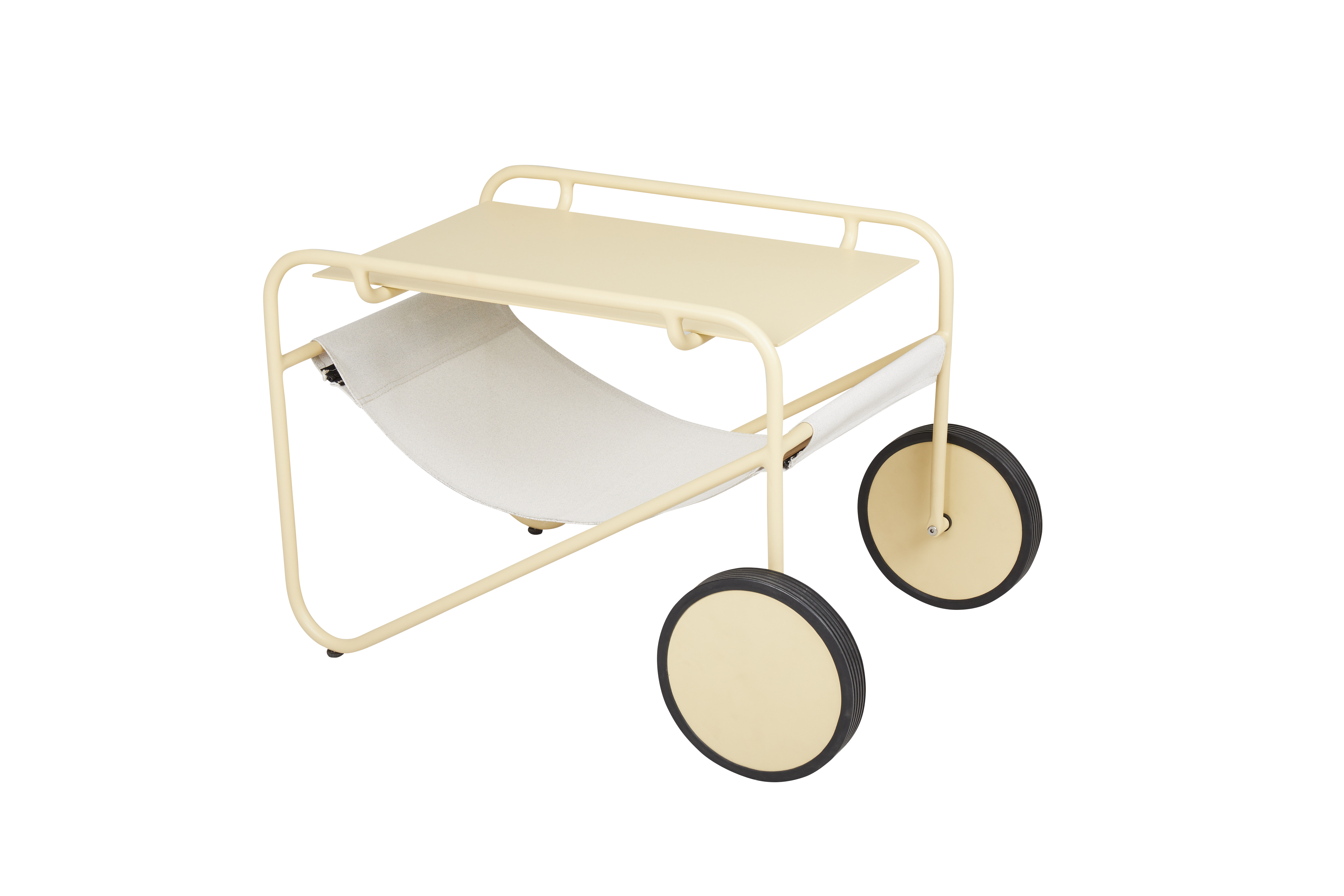 Cart, Tisch, Schaukelstuhl, Räder, Beige