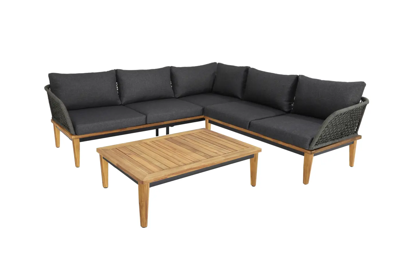 Gartenlounge Locarno, Eckvariante gross, AL hoch, Akazie ... Gartenlounge Locarno, Eckvariante gross, AL hoch, Akazie ...