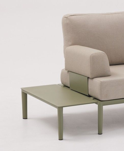 Sofa, Sessel, Beige, Polsterung, Tischteil