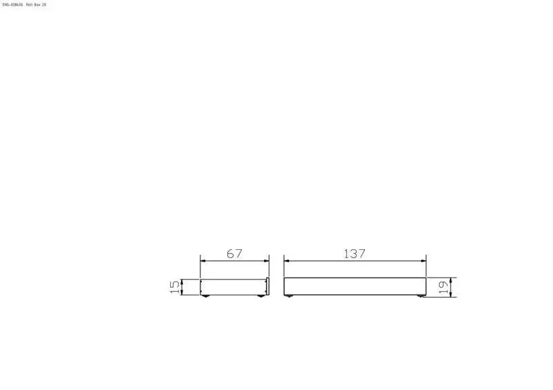 Hasena Bettschublade/Bettkasten rollbar ROLL-BOX - 137 cm Fuss: 20 - Schublade: Weiss / Front: Eiche bianco, geölt