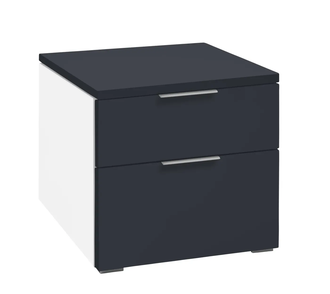 Hasena Nachttisch TWIA - 45 cm -  Weiss / Anthracit