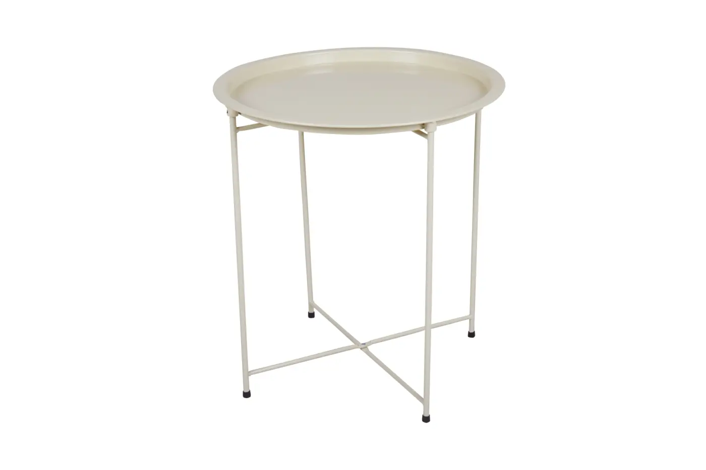 Beistelltisch Sangro, Durchmesser 46 cm, beige